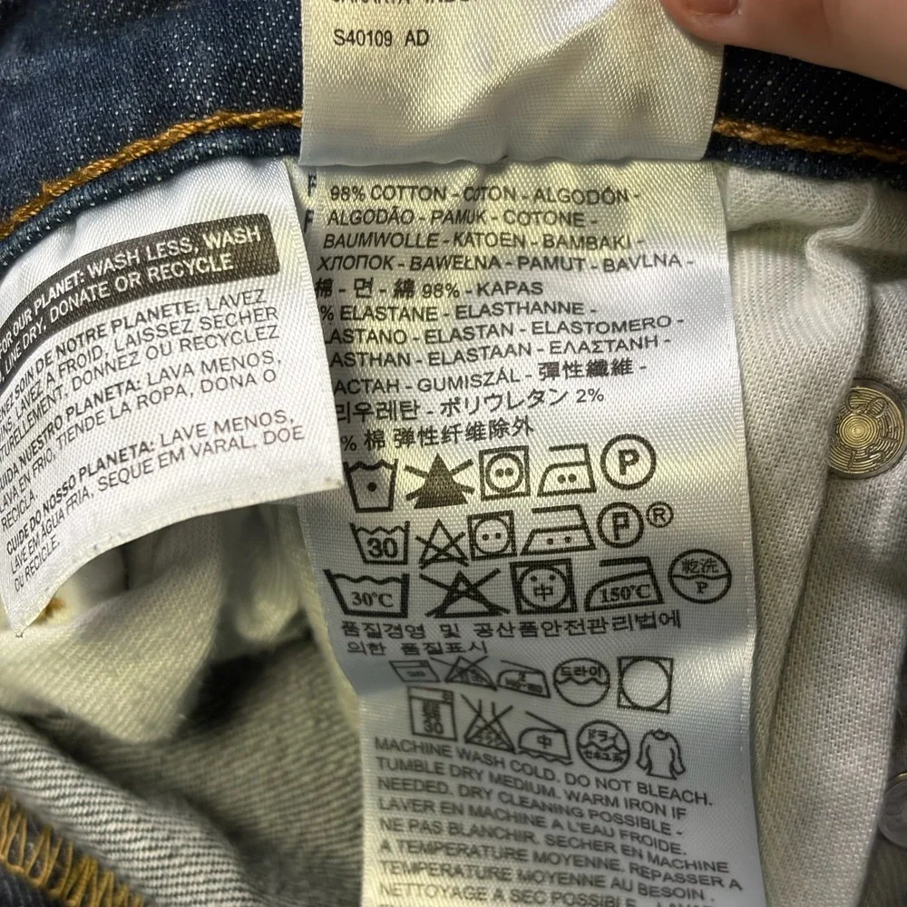Levi's 514 Jeans Mens 34x30 Blue Straight Fit Cotton Denim